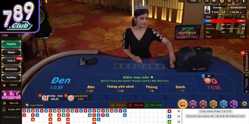 Baccarat 789Club, Cách Vận Hành Rõ Ràng Logic Và Ổn Định 2 Diễn biến chia quân và luật rút cụ thể