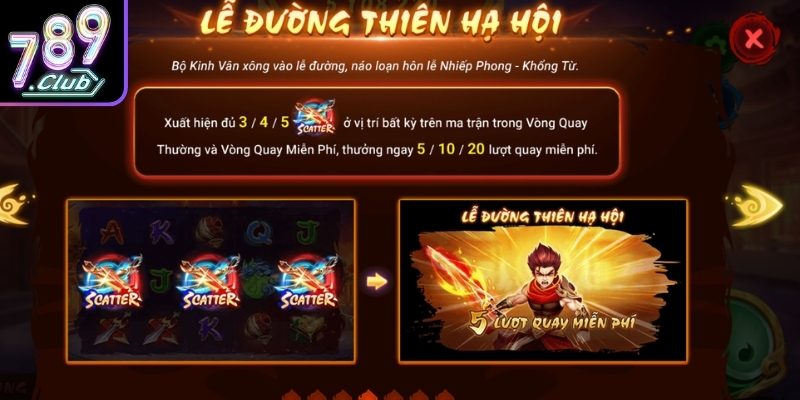Phong Vân 789Club - Giải Mã Cơ Chế Nổ Hũ Và Chiến Thuật 2 Scatter kích hoạt free spin Phong Vân
